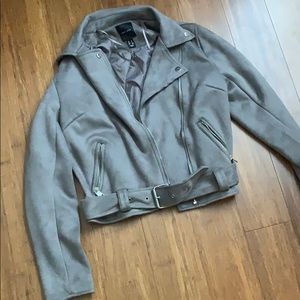 New Look - faux suede biker jacket